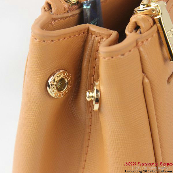 2013 Prada Saffiano Tote Bag 1801 Apricot