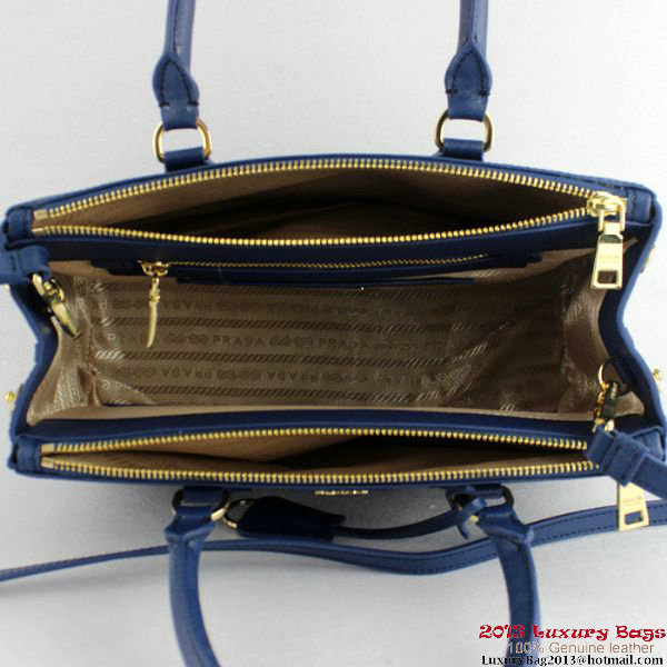 2013 Prada Saffiano Tote Bag 1801 Blue