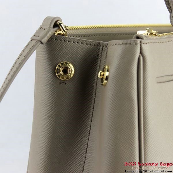 2013 Prada Saffiano Tote Bag 1801 Grey