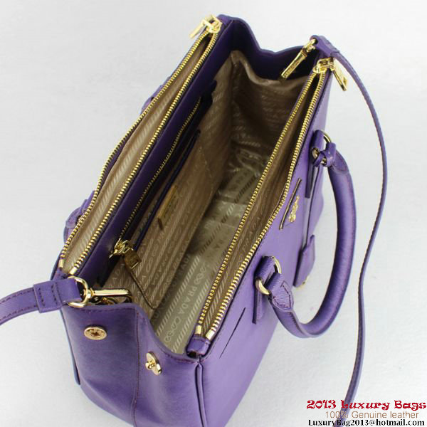 2013 Prada Saffiano Tote Bag 1801 Purple