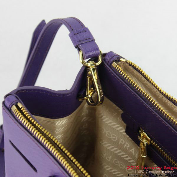 2013 Prada Saffiano Tote Bag 1801 Purple