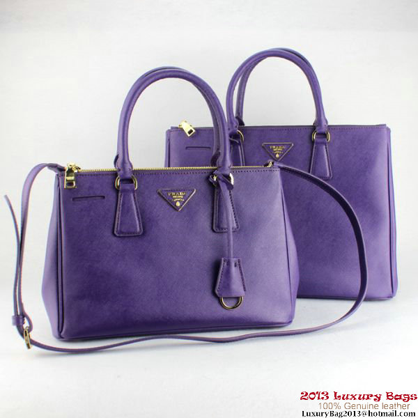 2013 Prada Saffiano Tote Bag 1801 Purple