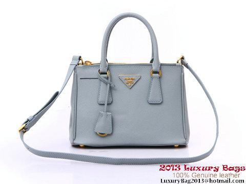 New Color Prada Saffiano Calfskin Leather Small Bag BN2316 Light Blue