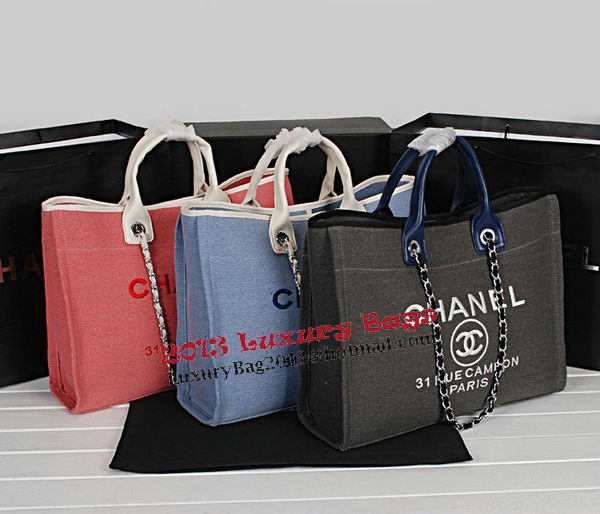 Chanel Medium Canvas Shopping Bag A67012 Gray