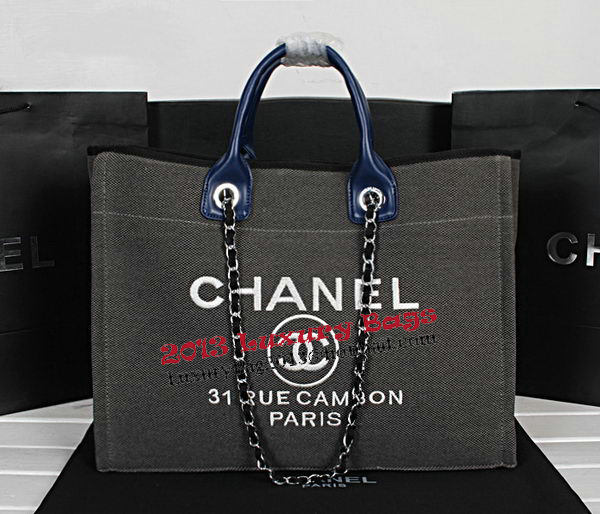 Chanel Medium Canvas Shopping Bag A67012 Gray