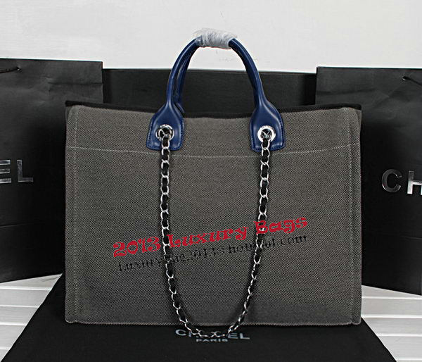 Chanel Medium Canvas Shopping Bag A67012 Gray