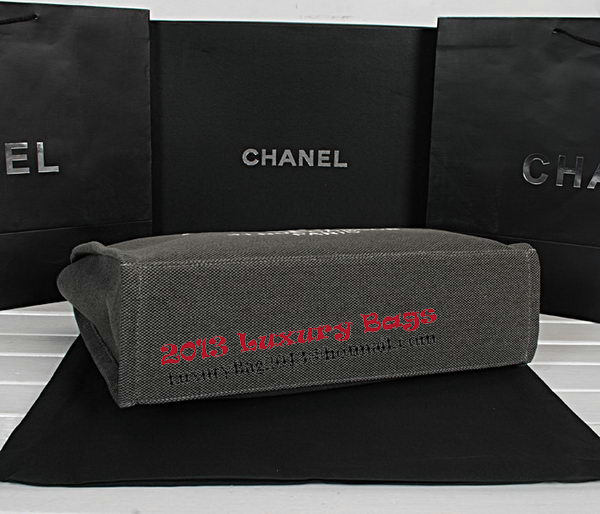 Chanel Medium Canvas Shopping Bag A67012 Gray