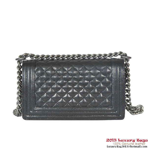 Boy Chanel Flap Shoulder Bag Classic Cannage Patterns A30172 Black