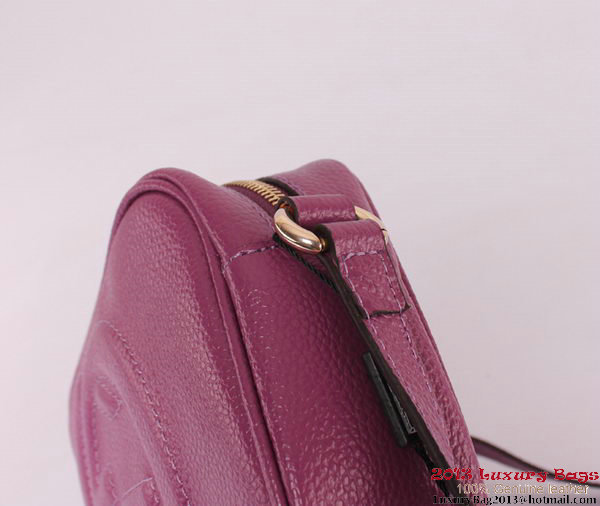 Gucci Soho Calfskin Leather Disco Bag 308364 Purple