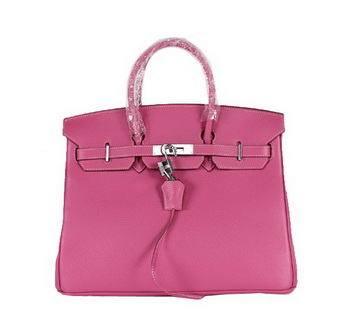 Hermes Birkin 35CM Tote Bag Clemence Leather H-35 Peach