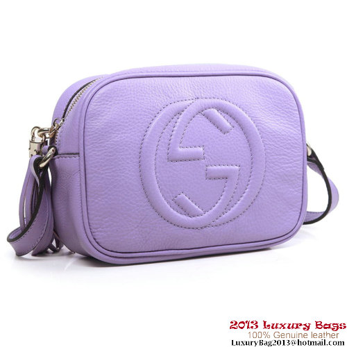 Gucci Soho Calfskin Leather Disco Bag 308364 Lavender