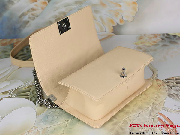 2013 Boy Chanel Flap Shoulder Bag Classic Cannage Patterns A67025 Apricot