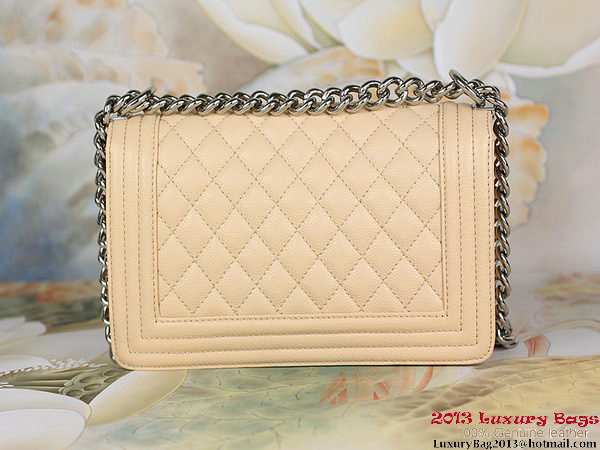 2013 Boy Chanel Flap Shoulder Bag Classic Cannage Patterns A67025 Apricot