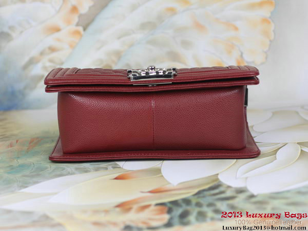 2013 Boy Chanel Flap Shoulder Bag Classic Cannage Patterns A67025 Burgundy