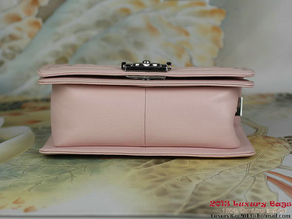 2013 Boy Chanel Flap Shoulder Bag Classic Cannage Patterns A67025 Pink