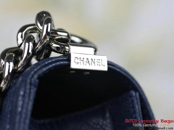 2013 Boy Chanel Flap Shoulder Bag Classic Cannage Patterns A67025 RoyalBlue