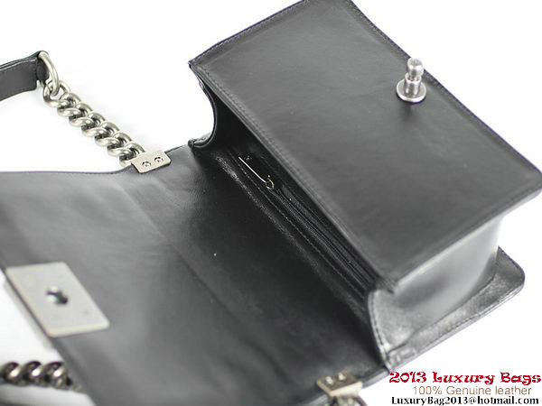 2013 Boy Chanel Flap Shoulder Bag Sheepskin Leather A67024 Black