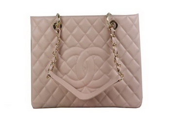 Replica Chanel A50995 Pink Original Cannage Leather Shoulder Bag Gold