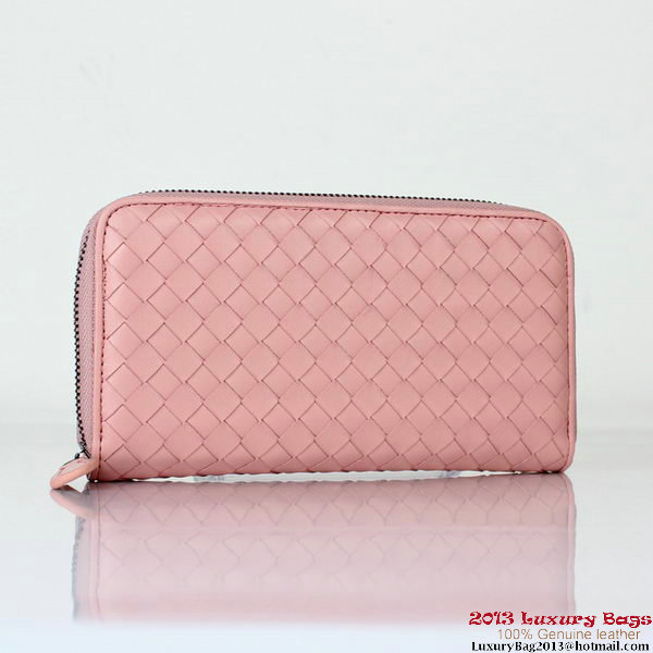 Bottega Veneta Intrecciato Nappa Continental Wallet BV1008 Light Pink