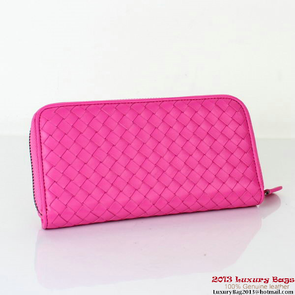 Bottega Veneta Intrecciato Nappa Continental Wallet BV1008 Rose