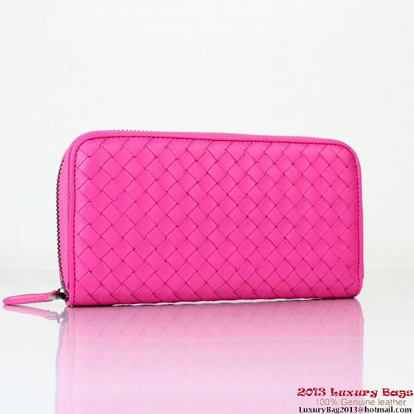 Bottega Veneta Intrecciato Nappa Continental Wallet BV1008 Rose