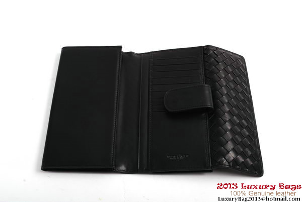 Bottega Veneta Intrecciato Nappa Continental Wallet BV1587 Black