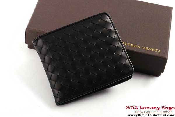 Bottega Veneta Intrecciato Nappa Leather Wallet BV1567 Black