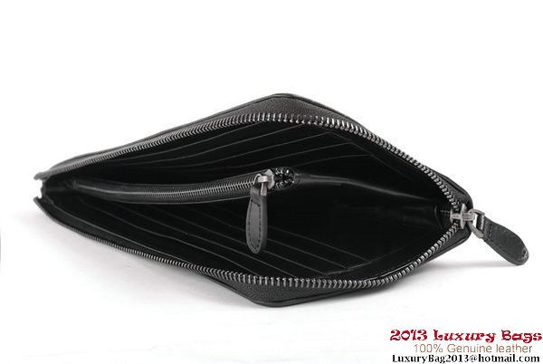 Bottega Veneta Intrecciato Nappa Zippy Wallet BV1570 Black