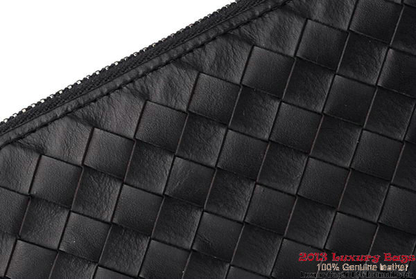 Bottega Veneta Intrecciato Nappa Zippy Wallet BV1570 Black