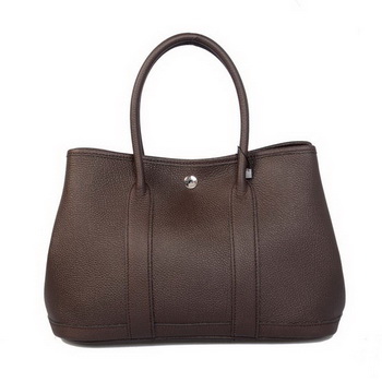 Hermes Garden Party 30CM Bag Calf Leather A1288 Brown