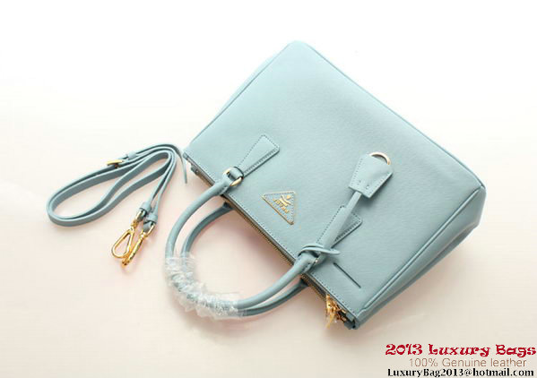 Prada Saffiano Leather 30cm Tote Bag BN1801 Light Blue