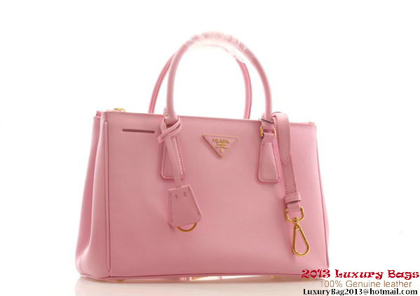 Prada Saffiano Leather 30cm Tote Bag BN1801 Pink