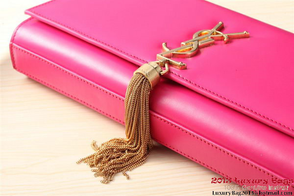 Yves Saint Laurent Classic Monogramme Tassel Clutch Bag Y041 Rose