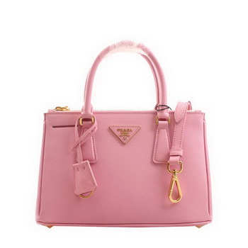 Prada BN2316 Pink Saffiano Calfskin Leather Small Bag