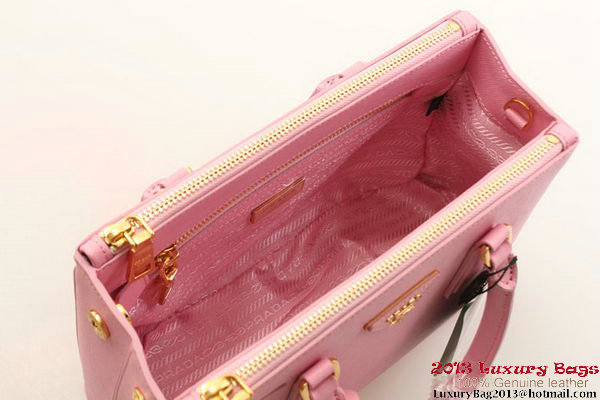 Prada BN2316 Pink Saffiano Calfskin Leather Small Bag