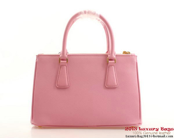 Prada BN2316 Pink Saffiano Calfskin Leather Small Bag