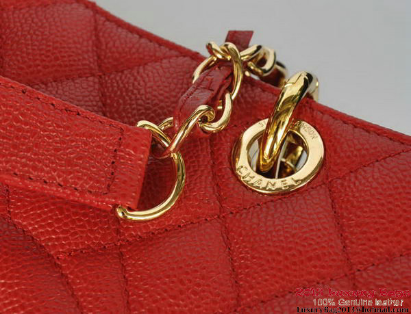 Chanel Classic Coco Bag GST Caviar Leather A36092 Red Gold