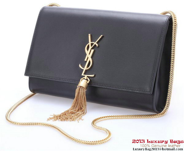 Yves Saint Laurent Small Monogramme Cross-body Shoulder Bag Y042 Black