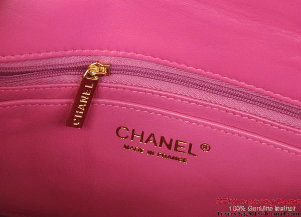 Chanel Classic Flap Bags Rose Original Sheepskin Leather A1116 Gold