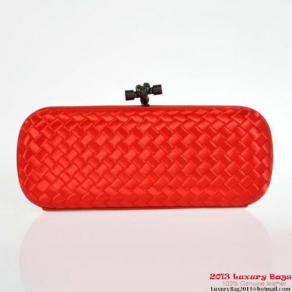 Bottega Veneta 8651L Intrecciato Silk Stretch Knot Clutches