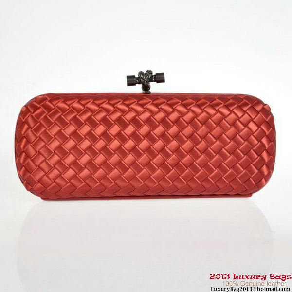 Bottega Veneta 8651L Intrecciato Silk Stretch Knot Clutches