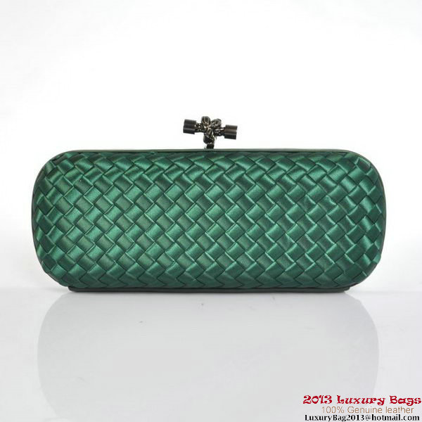 Bottega Veneta 8651L Intrecciato Silk Stretch Knot Clutches