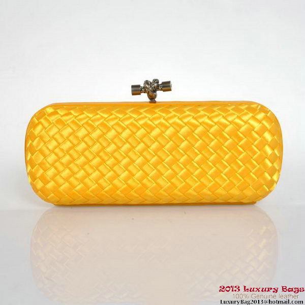 Bottega Veneta 8651L Intrecciato Silk Stretch Knot Clutches