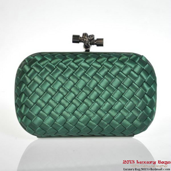 Bottega Veneta 8651S Intrecciato Silk Stretch Knot Clutches