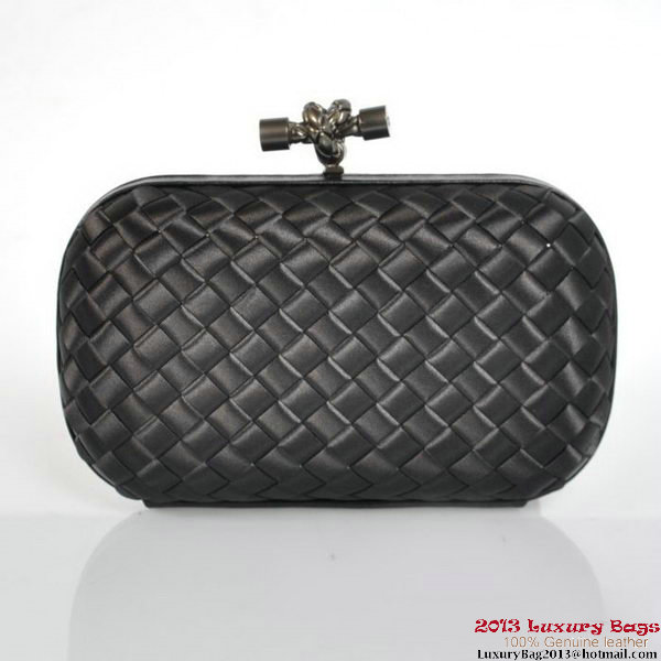 Bottega Veneta 8651S Intrecciato Silk Stretch Knot Clutches