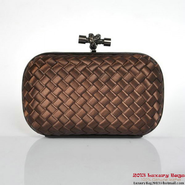 Bottega Veneta 8651S Intrecciato Silk Stretch Knot Clutches