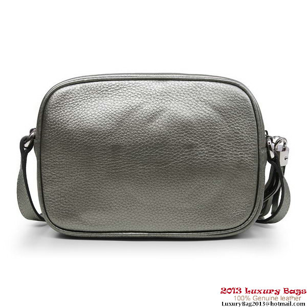 Gucci Soho Calfskin Leather Disco Bag 308364 Silver