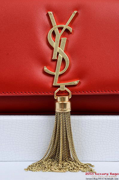 Yves Saint Laurent Small Monogramme Cross-body Shoulder Bag 1834B Red