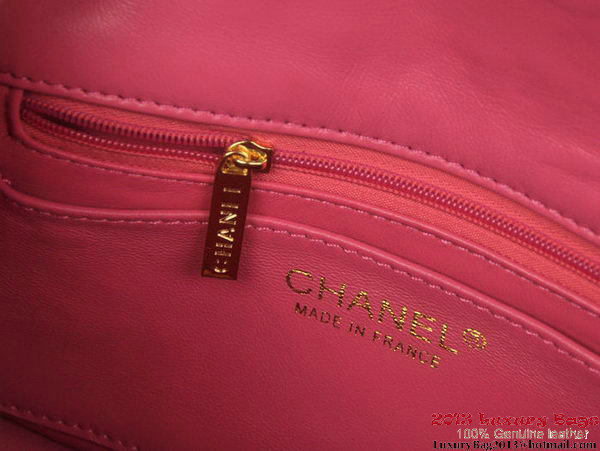 Chanel Classic Flap Bags Rose Original Patent Leather A1116 Gold