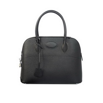 Hermes Bolide Tote Bags Calf Leather Black